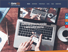 Tablet Screenshot of dameclic.com